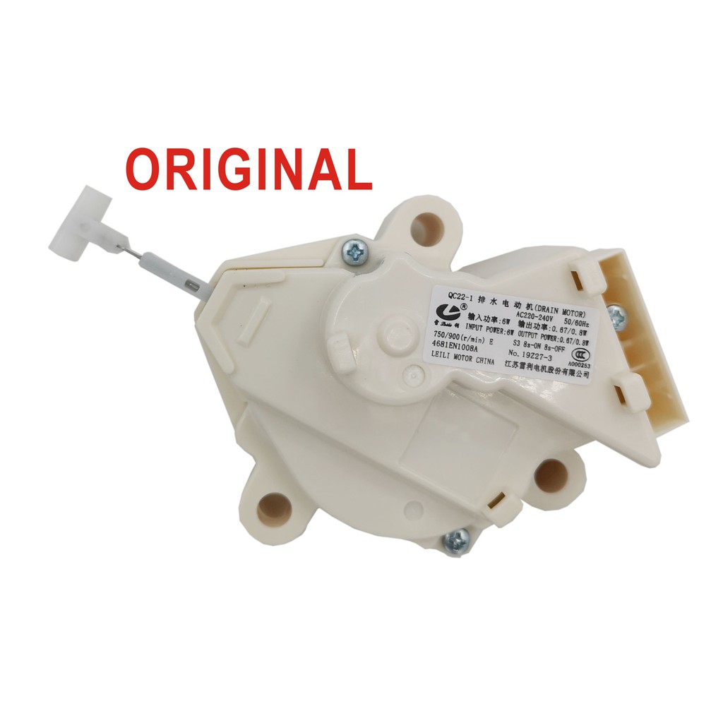 LG Washing Machine Drain Motor(3 Pin)QC221 / 3 Warranty for 2 months