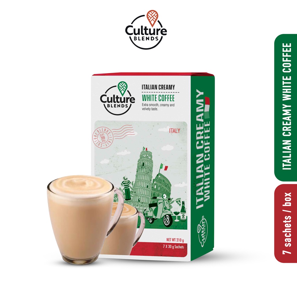 CULTURE BLENDS Italian Creamy White Coffee 30g x 7 sachets Shopee Philippines