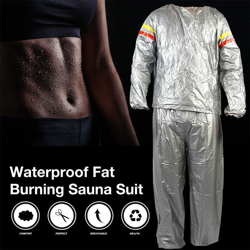 Fitness Weight Loss Sweat Sauna Suit Exercise Gym AntiRip GV Unisex