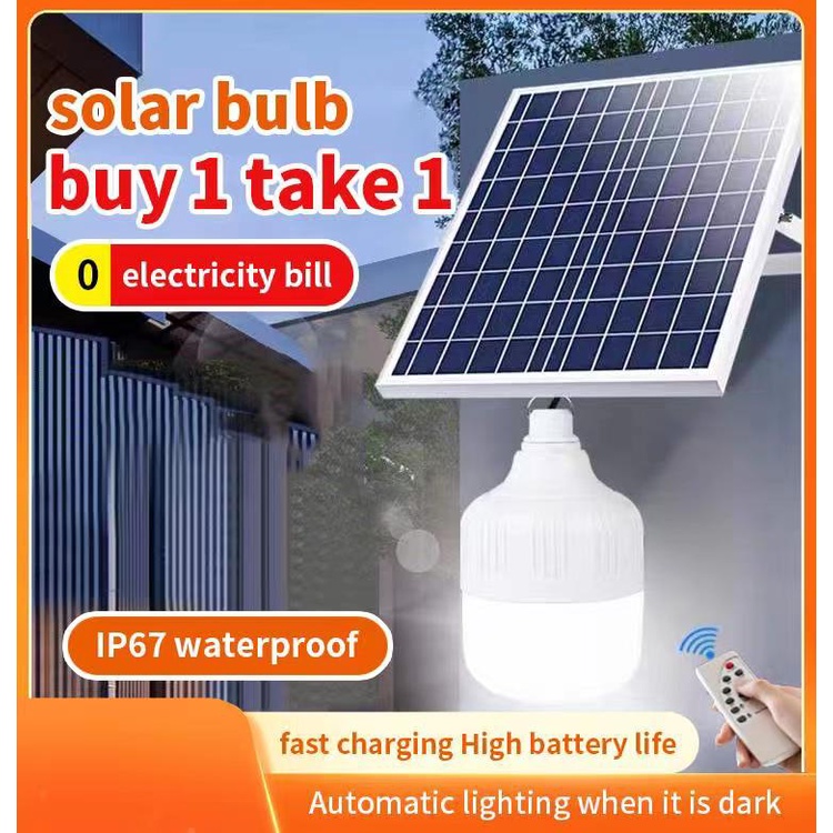 LED Solar Light Bulb Solar Emergency Lamp LED Outdoor Waterproof IP67