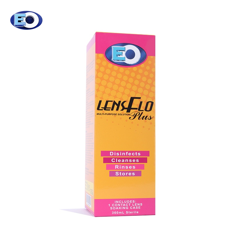 EO Lensflo Plus MultiPurpose Contact Lens Solution 360ml Shopee