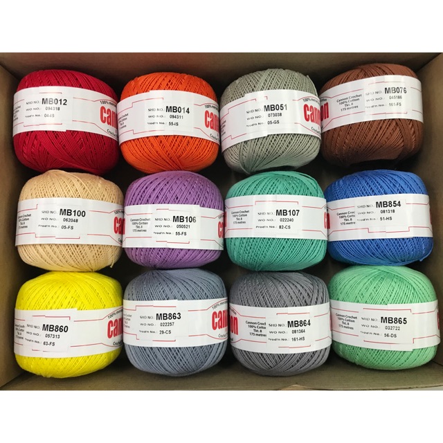 Cannon 100 Mercerized Cotton crochet thread (M351/008C) Shopee