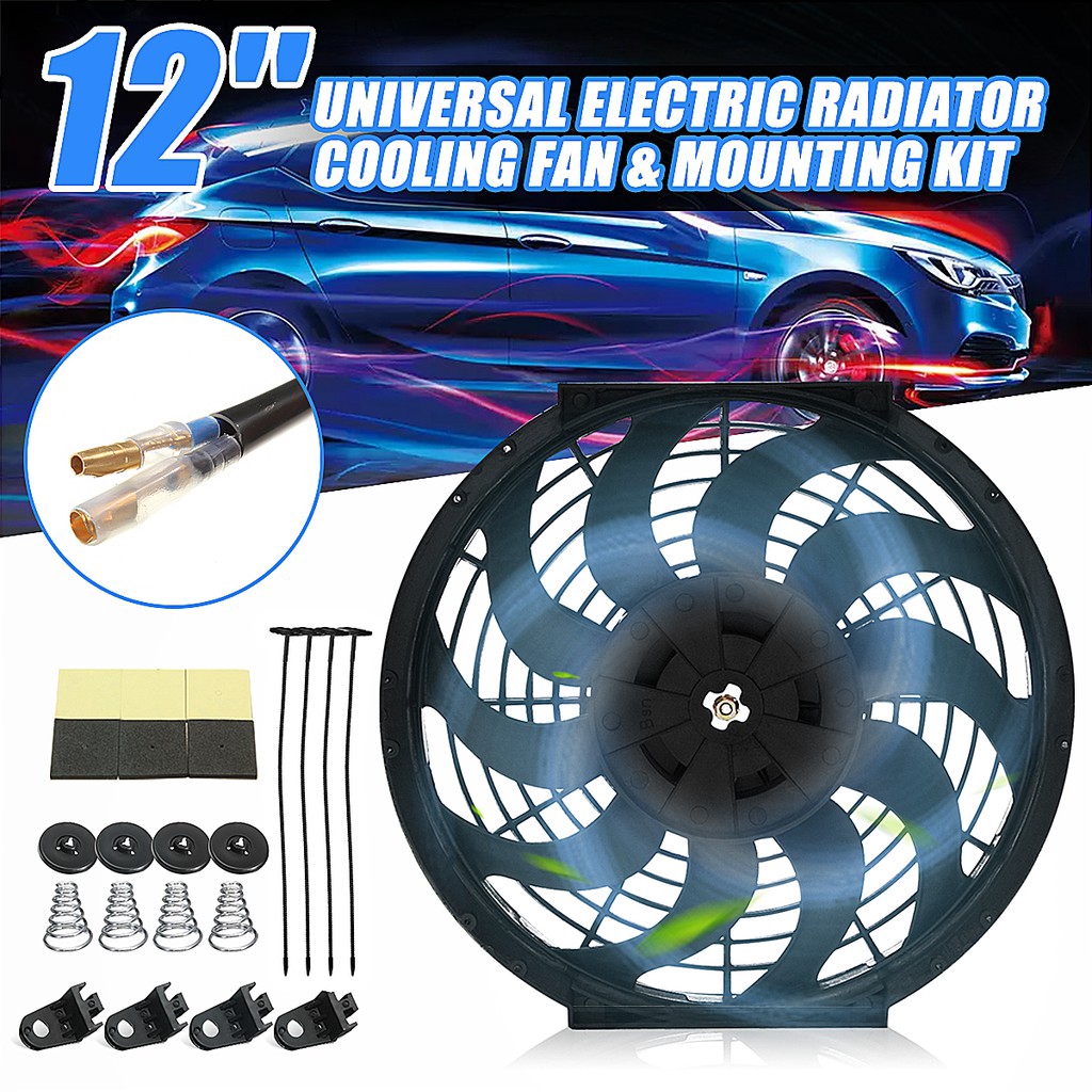 12V 80W Portable mini Slim Reversible Electric Radiator Cooling Fan