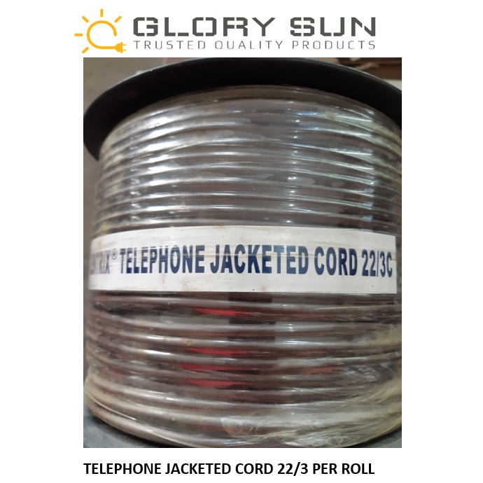 TELEPHONE WIRE 22/3 PER ROLL JACKETED WIRE Shopee Philippines