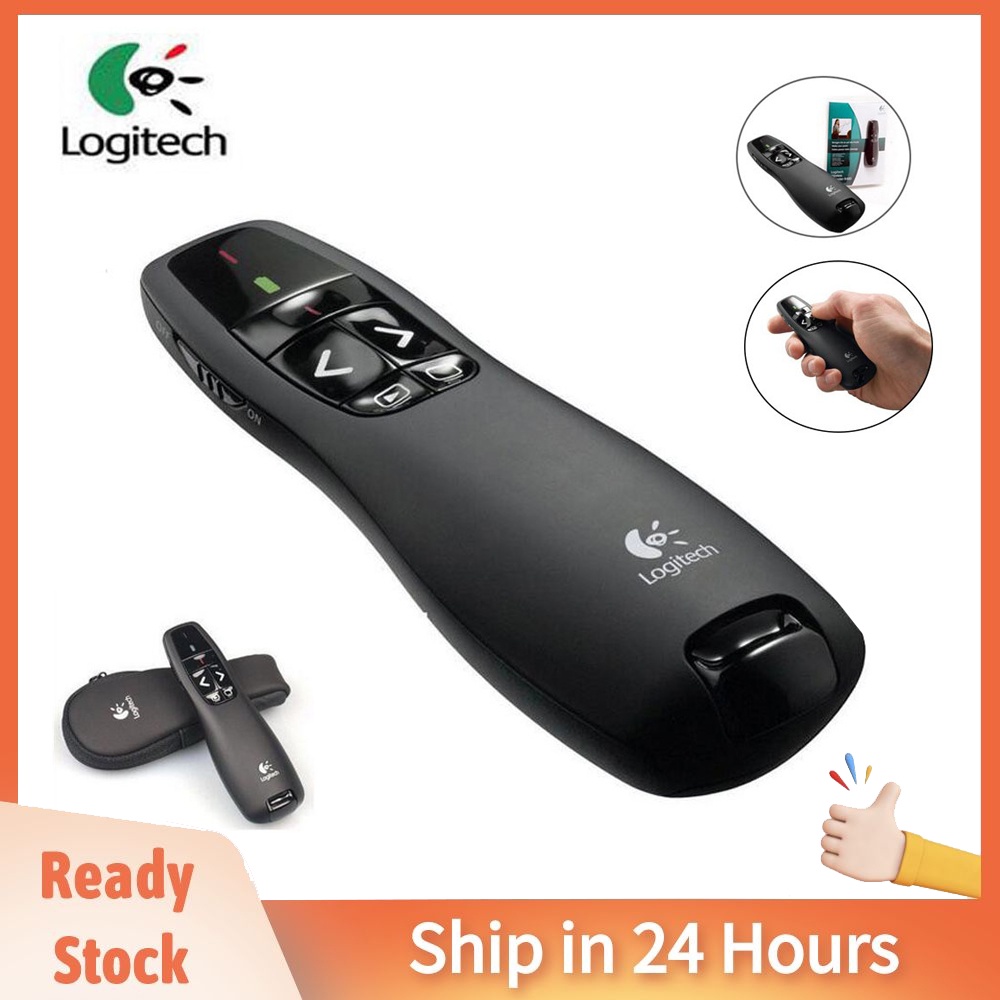 Ori Logitech R400 Wireless Presenter Red Laser Pointer 2.4GHz Remote