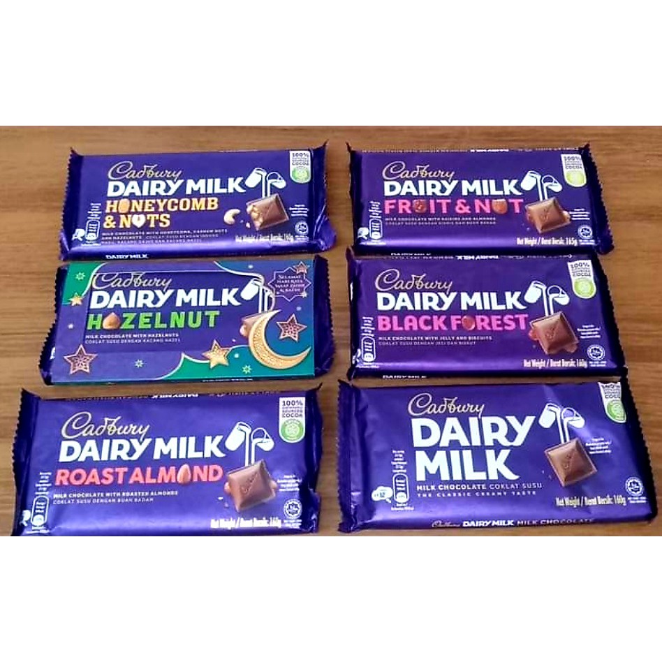 Cadbury Dairy Milk in 6 Flavors (160g).. P140 /piece.. Exp. Aug 2023 Shopee Philippines