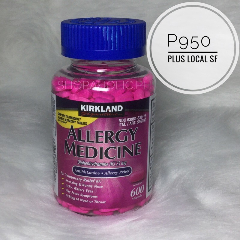 KIRKLAND SIGNATURE Allergy Medicine (600 Minitabs) Shopee Philippines