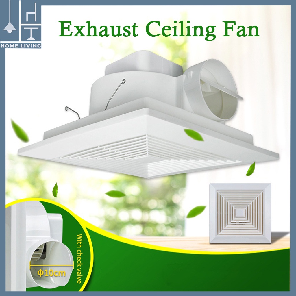 Duct Ceiling Exhaust Fan Ventilation Fan 6/8/10 inch PVC Mounted Low