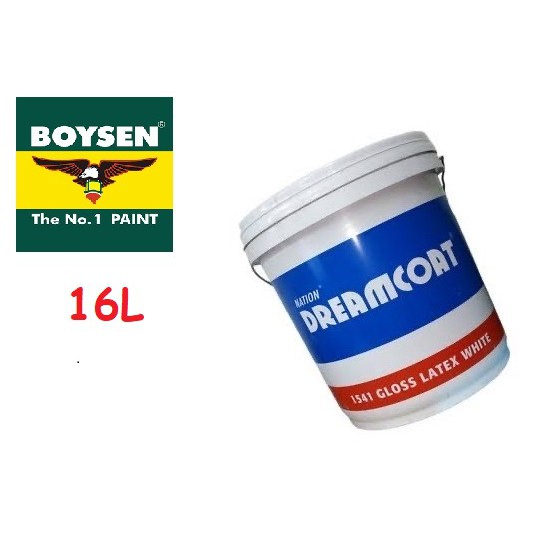Nation Dreamcoat by Boysen 16L Flat and Gloss Latex White Paint