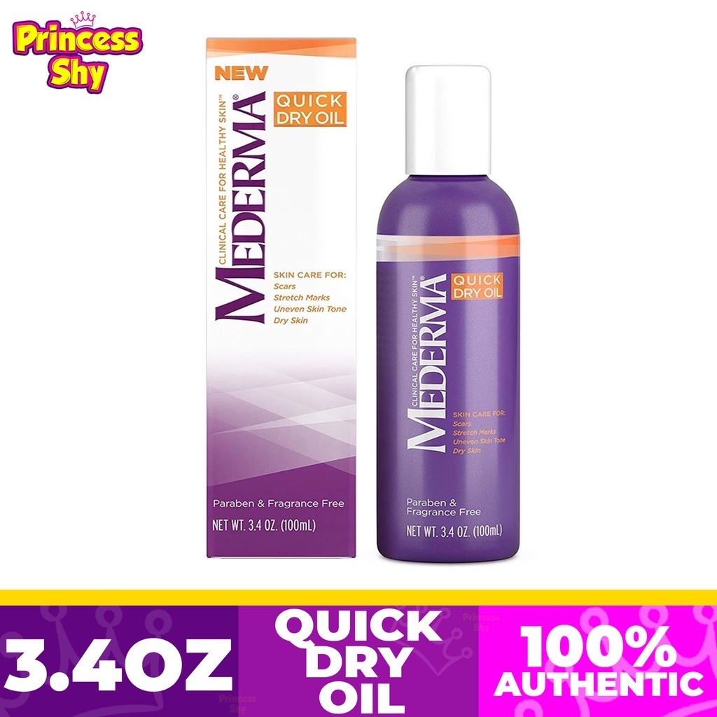 Mederma Quick Dry Oil for scars, stretch marks, uneven skin tone and