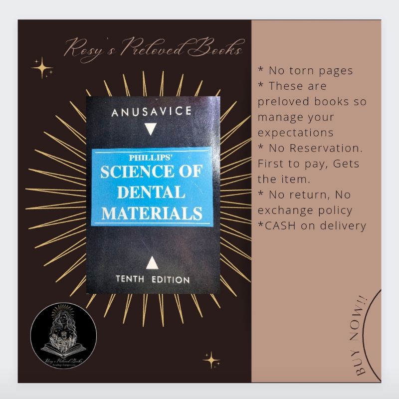 Philips Science of Dental Materials (Tenth Edition) Shopee Philippines