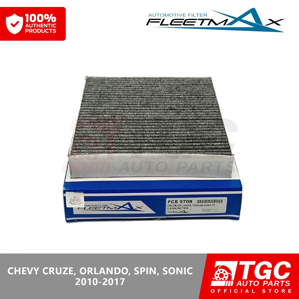 Fleetmax Cabin Filter / Aircon Filter Chevrolet Cruze Orlando Spin Sonic 2010 2017 FCS9708 1pc