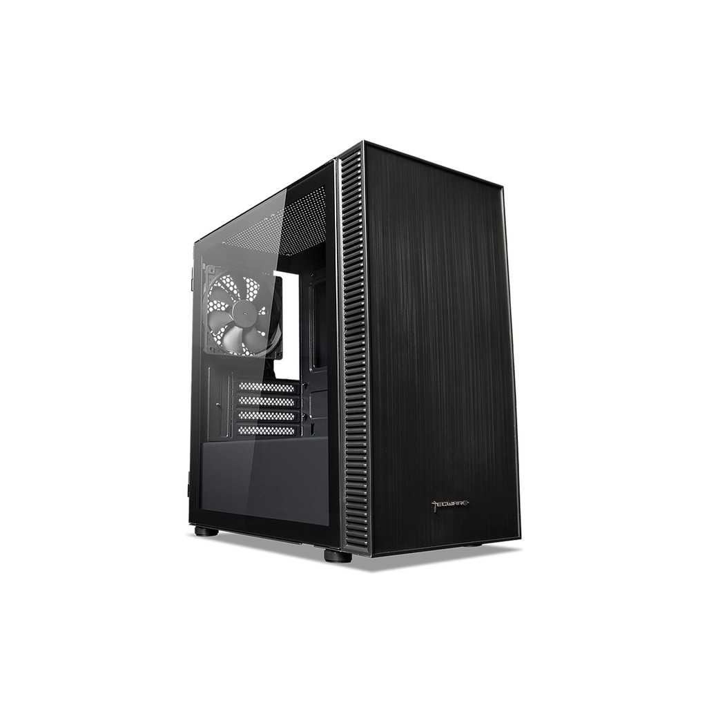 TECWARE NEXUS M2 MATX GAMING CASE BLACK TEMPERED GLASS SIDE PANEL