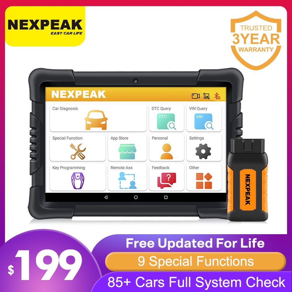 Nexpeak K1 Obd Scanner Diagnostic Scanner For Car Obd2 Bluetooth
