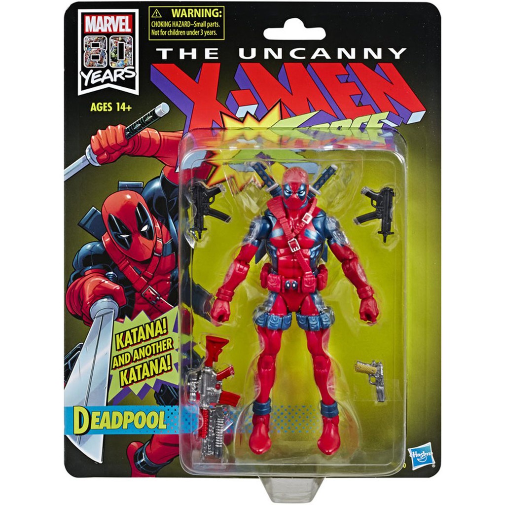 Marvel Legends 80 years The Uncanny Xmen Deadpool Retro Shopee