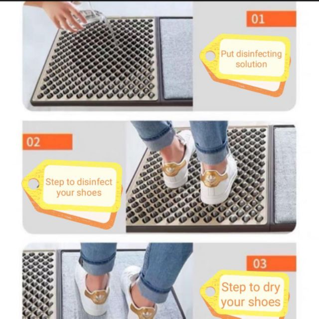 3D Sanitizing Foot Bath Mat with Tray Shopee Philippines