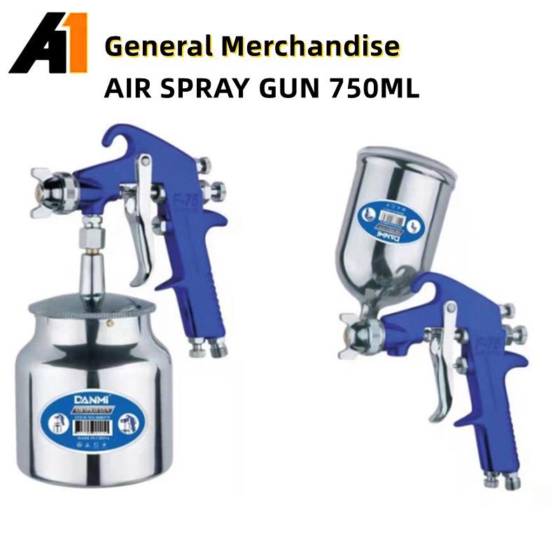 A1 Air Spray Gun F75 750ml Pneumatic Air Spray Paint Gun Airbrush