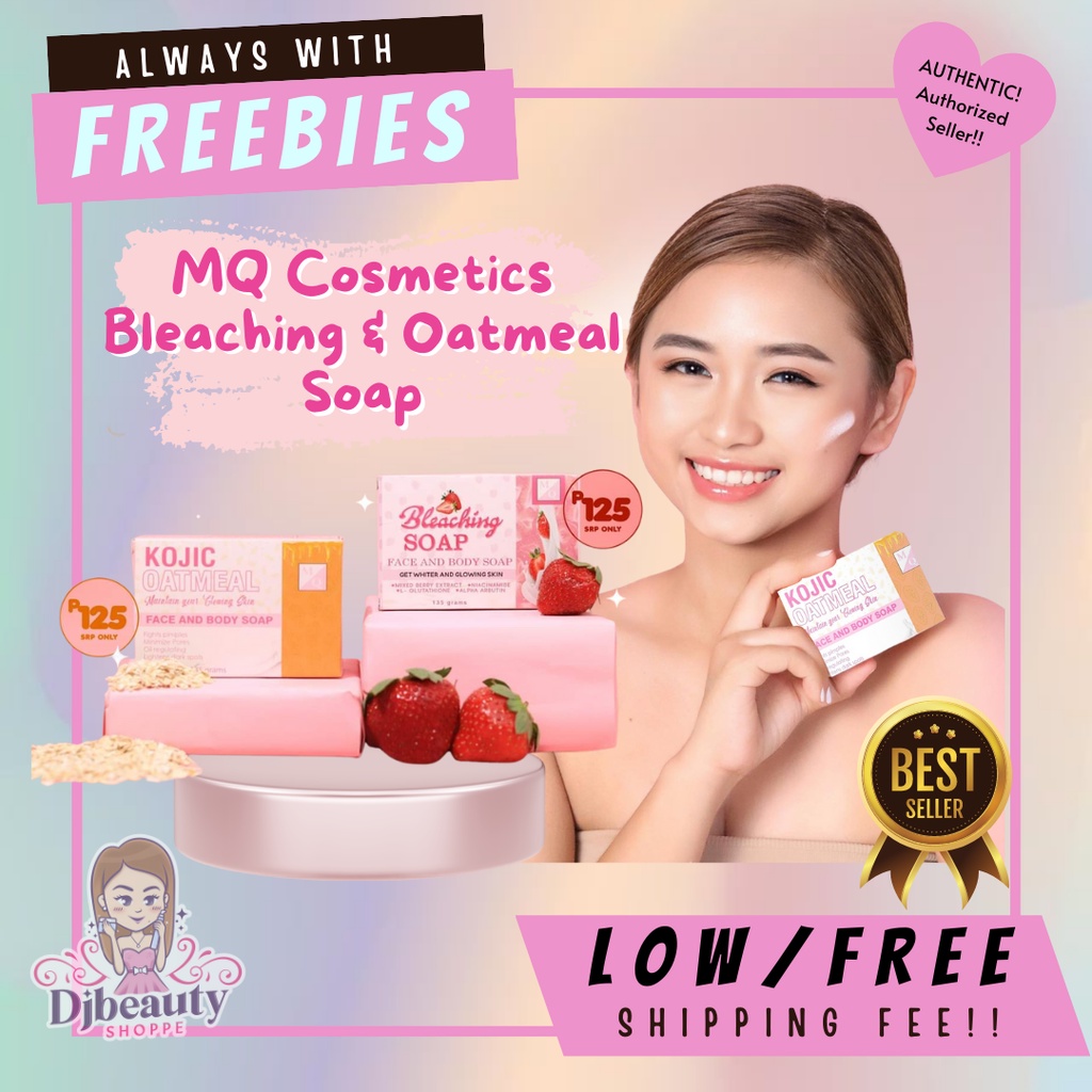 MQ COSMETICS Bleaching Soap Kojic Oatmeal Soap ONHAND! Shopee