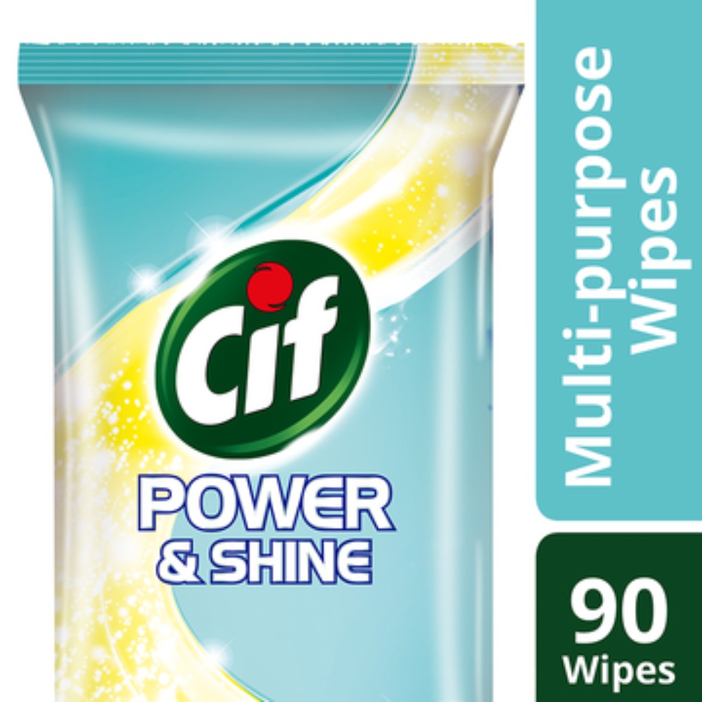 Cif Antibacterial Multi Purpose Wipes Power and Shine 99.9 Bacteria