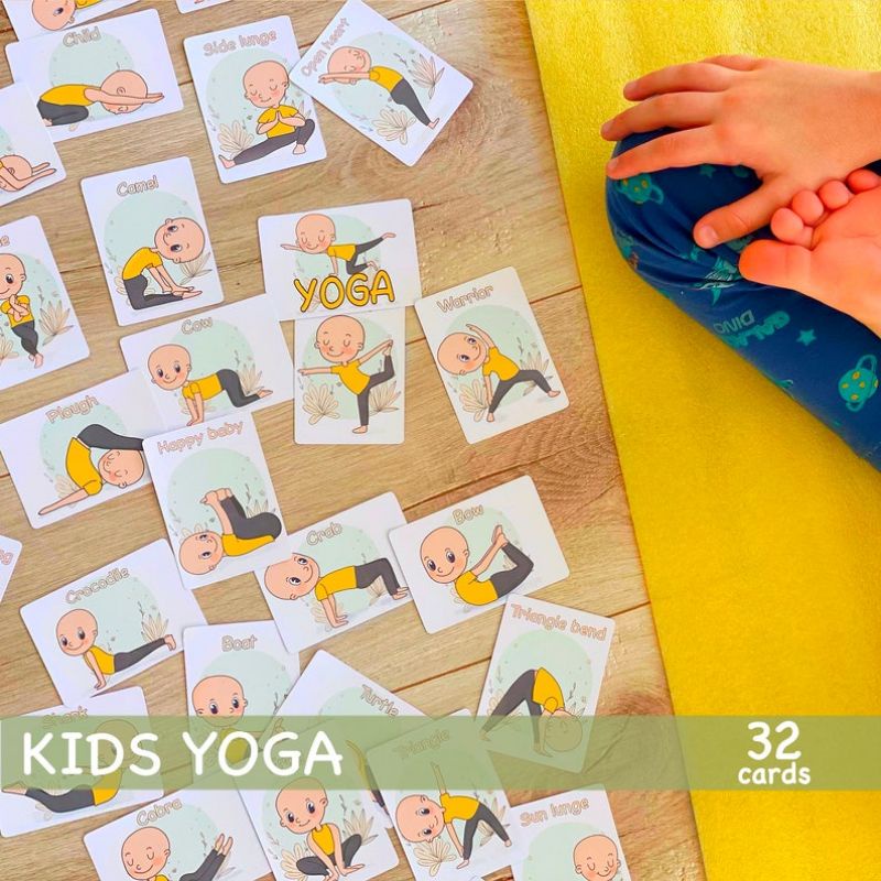 Yoga Pose for Kids at Home / Activity Card Yoga Pose for Toddlers