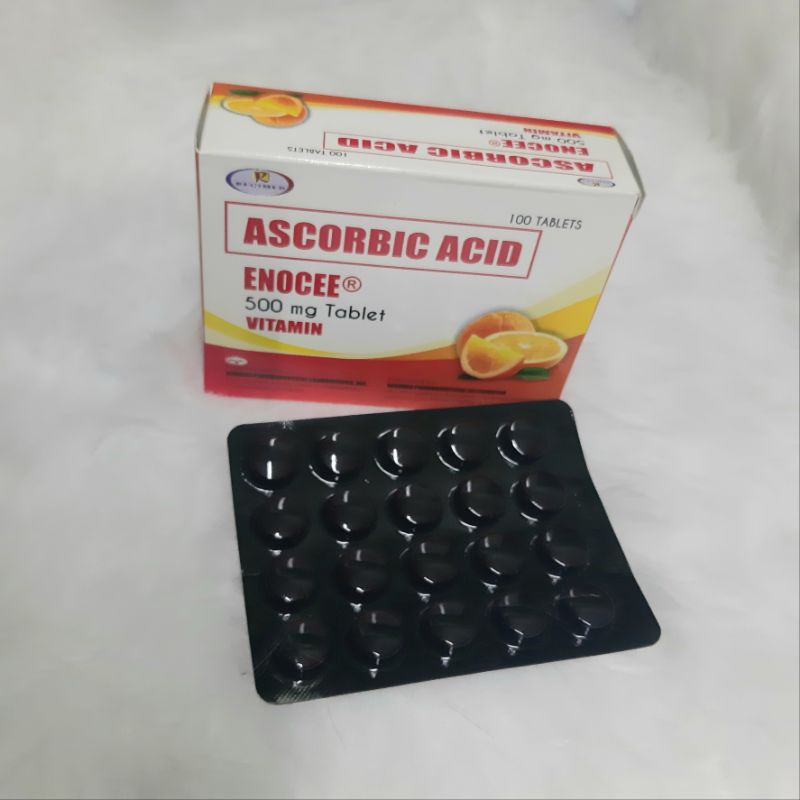 Ascorbic Acid for Adult 500mg Vitamin C 100 tablets (ENOCEE) Shopee