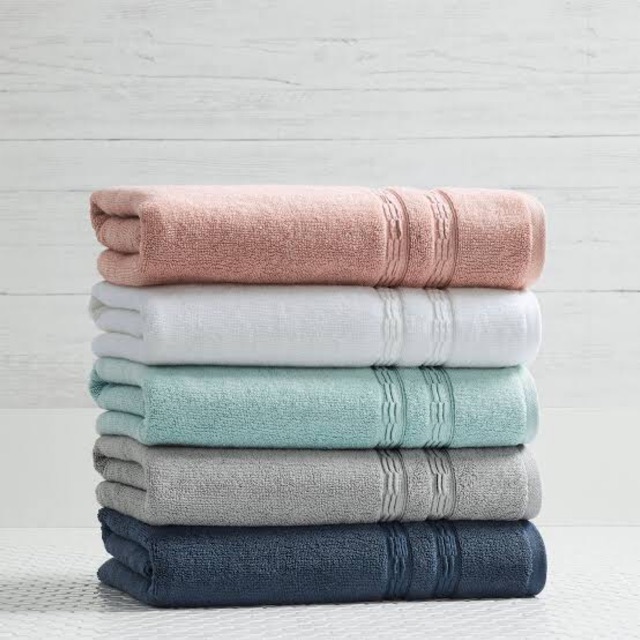 BM 1 Piece Plain Cannon Cotton Bath Towel Shopee Philippines