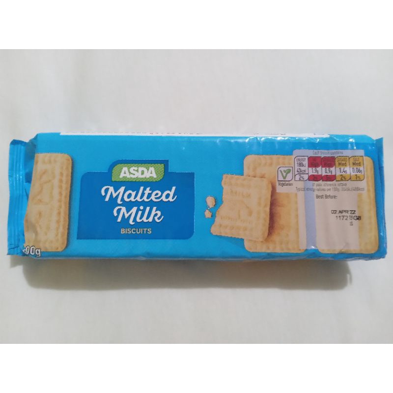 Asda Malted Milk Biscuits (200g) Shopee Philippines