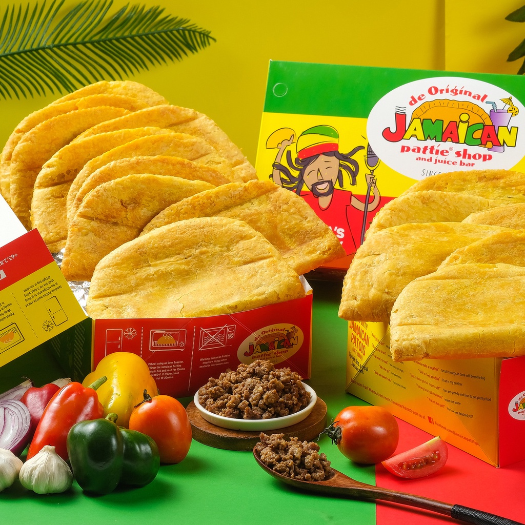 Jamaican Pattie Frozen Cheezy Beef Box of 5 presyo ₱425