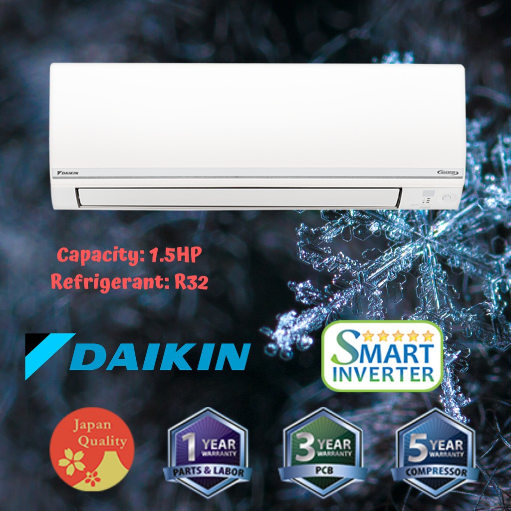 Daikin D Smart Queen Series Hp Deluxe Inverter Shopee Philippines My