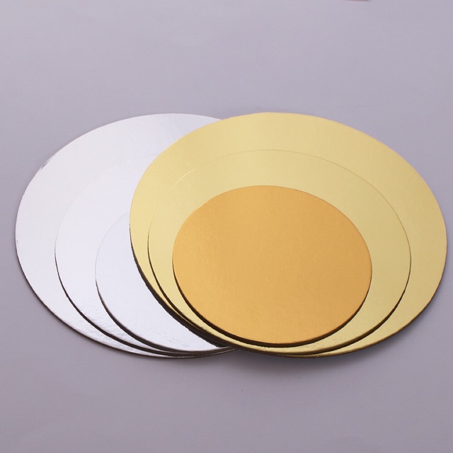 Gold and silver round cake board pastry board Shopee Philippines