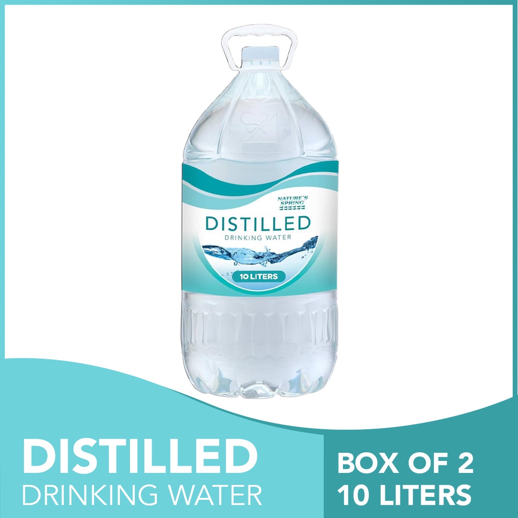 Nature's Spring Distilled Water 10 Liters Shopee Philippines