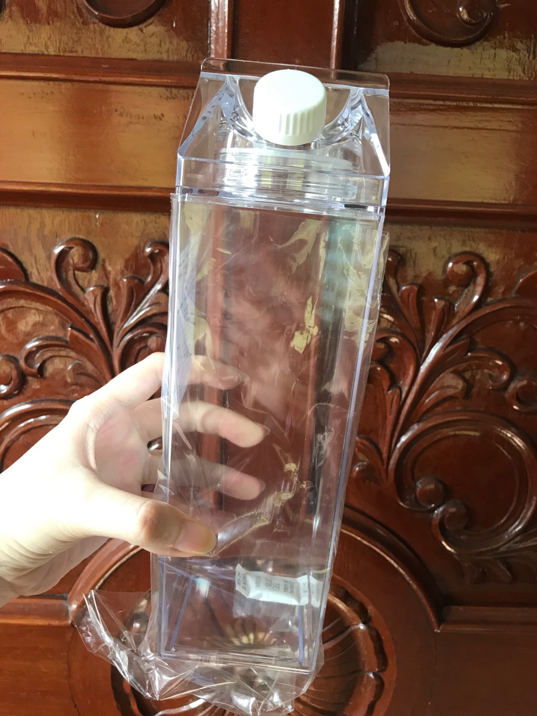 Clear Milk Carton Shaped Water Bottle Shopee Philippines
