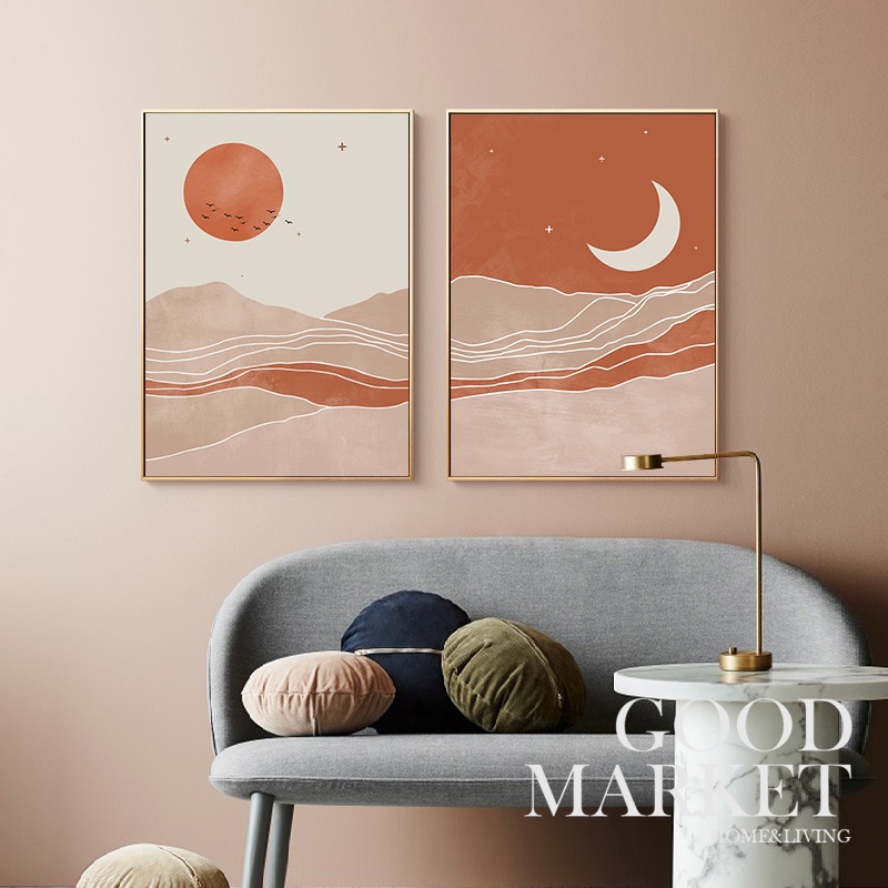 [ Goodmarket ] Morandi Wall Painting Core Nordic Decor Living Room
