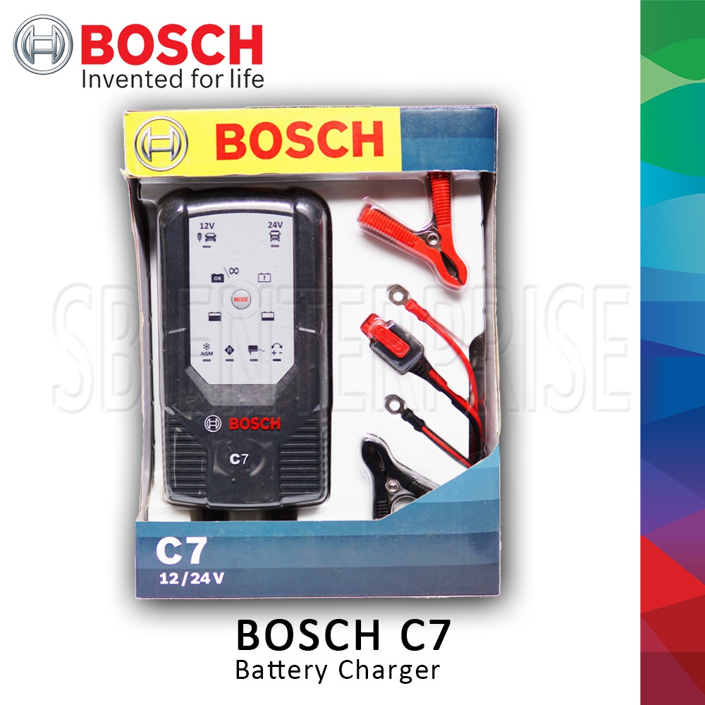 BOSCH C7 Car Battery Charger 12/24v Shopee Philippines