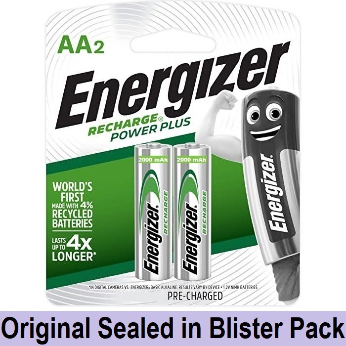 Energizer Rechargeable Battery AA (2 pcs) Recharge Power Plus 2000 mAh
