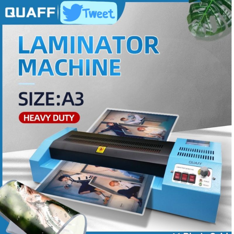 QUAFF LAMINATOR MACHINE A3 SIZE HEAVY DUTY HOT/COLD Shopee Philippines