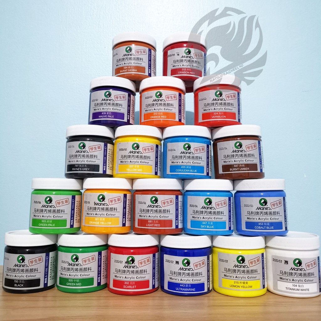 Marie's Acrylic Paint [100ml] Shopee Philippines