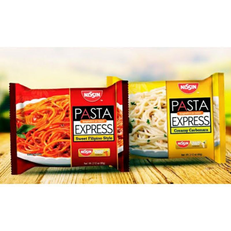 Nissin Pasta Express Creamy Carbonara / Sweet Filipino Style 60g