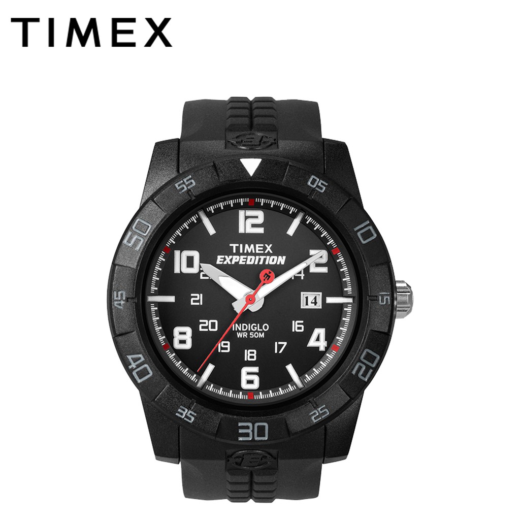 Timex Rugged Core Black Plastic Watch For Men T49831 OUTDOOR Shopee