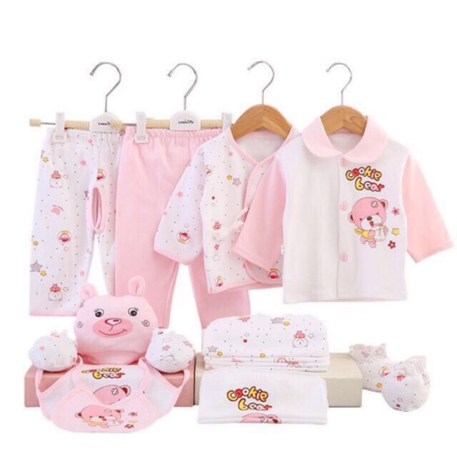 17pcs Set Newborn Baby Clothes Infants Clothing Suit Outfits Shopee