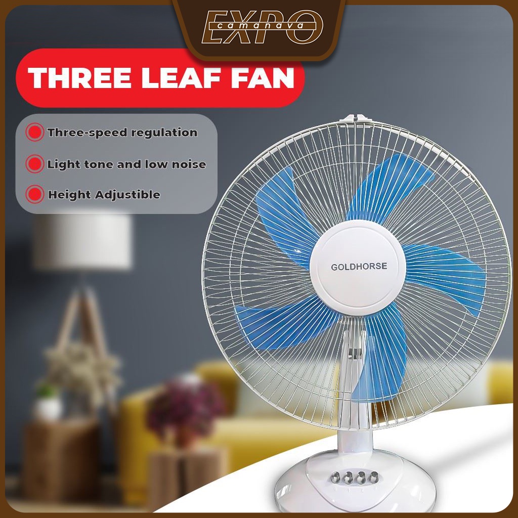 High Standard 16 Inches Electric Fan Desk Air Cooling Fan Living Room Bedroom 3 Speed Electric