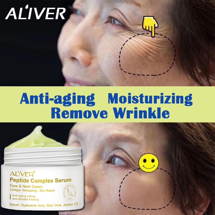 ALIVER Face Wrinkle Cream 30g Antioxidation Antiwrinkle AntiAging Whitening Nourishing Face
