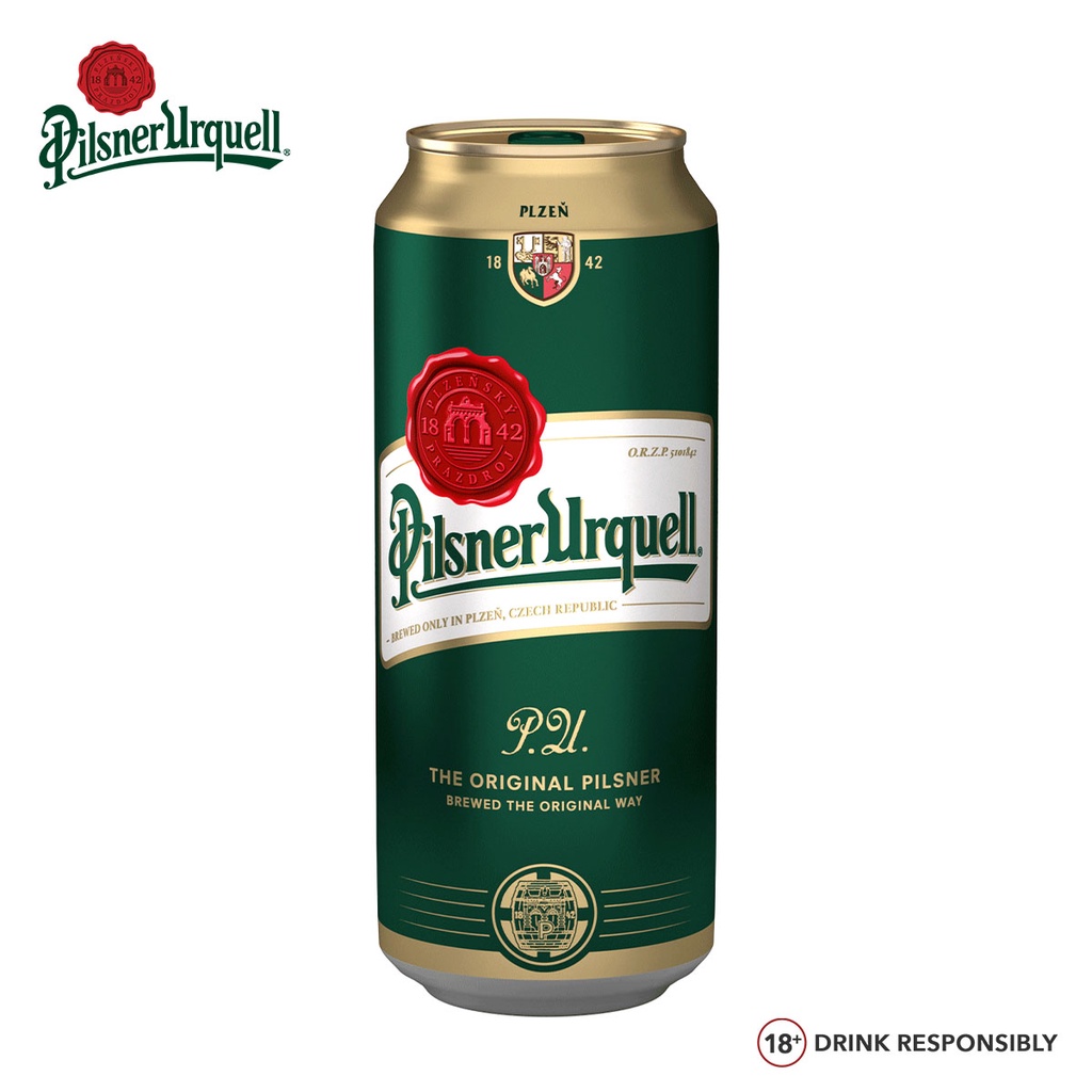 Pilsner Urquell 500ml Case x 24 Cans, Beer, Pilsner, Czech Republic
