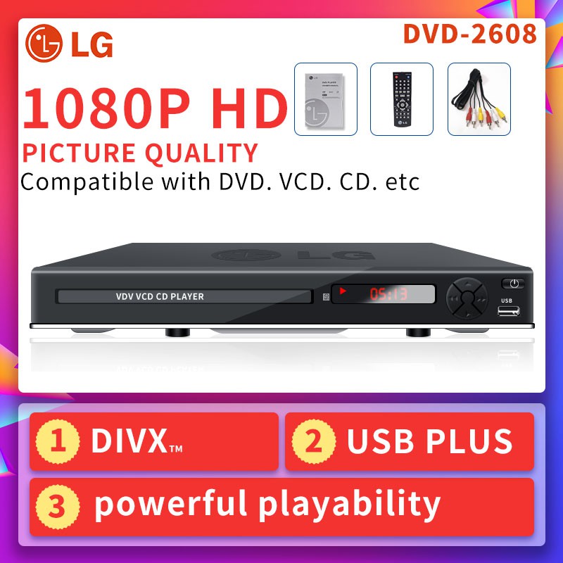 paper size Original LG DVD2608 DVD Player Shopee Philippines