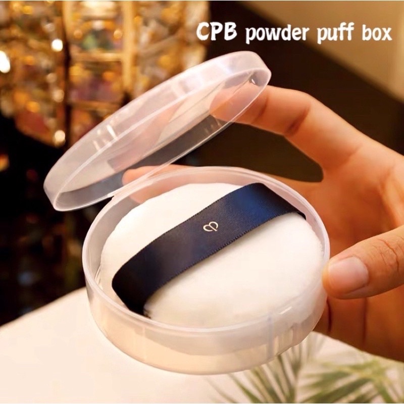 CPB Powder Puff Box Large Portable Air Cushion Powder Puff Packaging Box Plastic Transparent