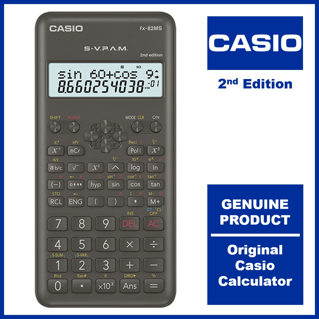 Casio Scientific Calculator FX82MS Calculators Heavy Duty FX82MS Plus