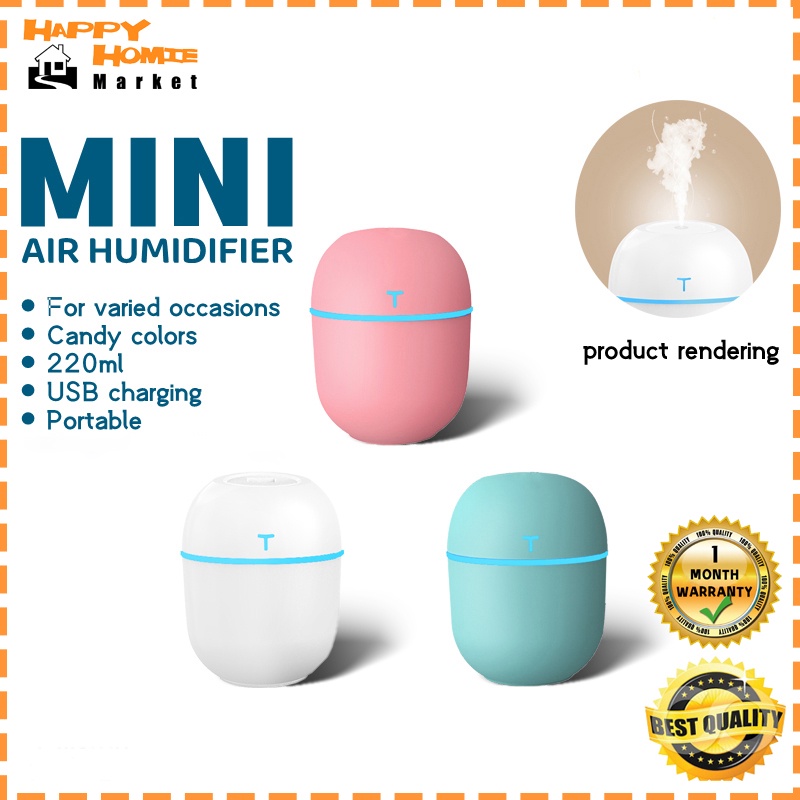 Mini Air Humidifier 220ml Portable USB Cute Air Purifier Ultrasonic