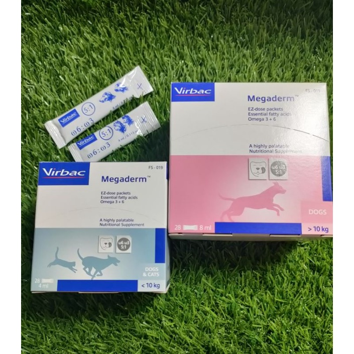 Virbac Megaderm 4ml & 8ml ( 4ml 10kg below 8ml 10kg up) Shopee