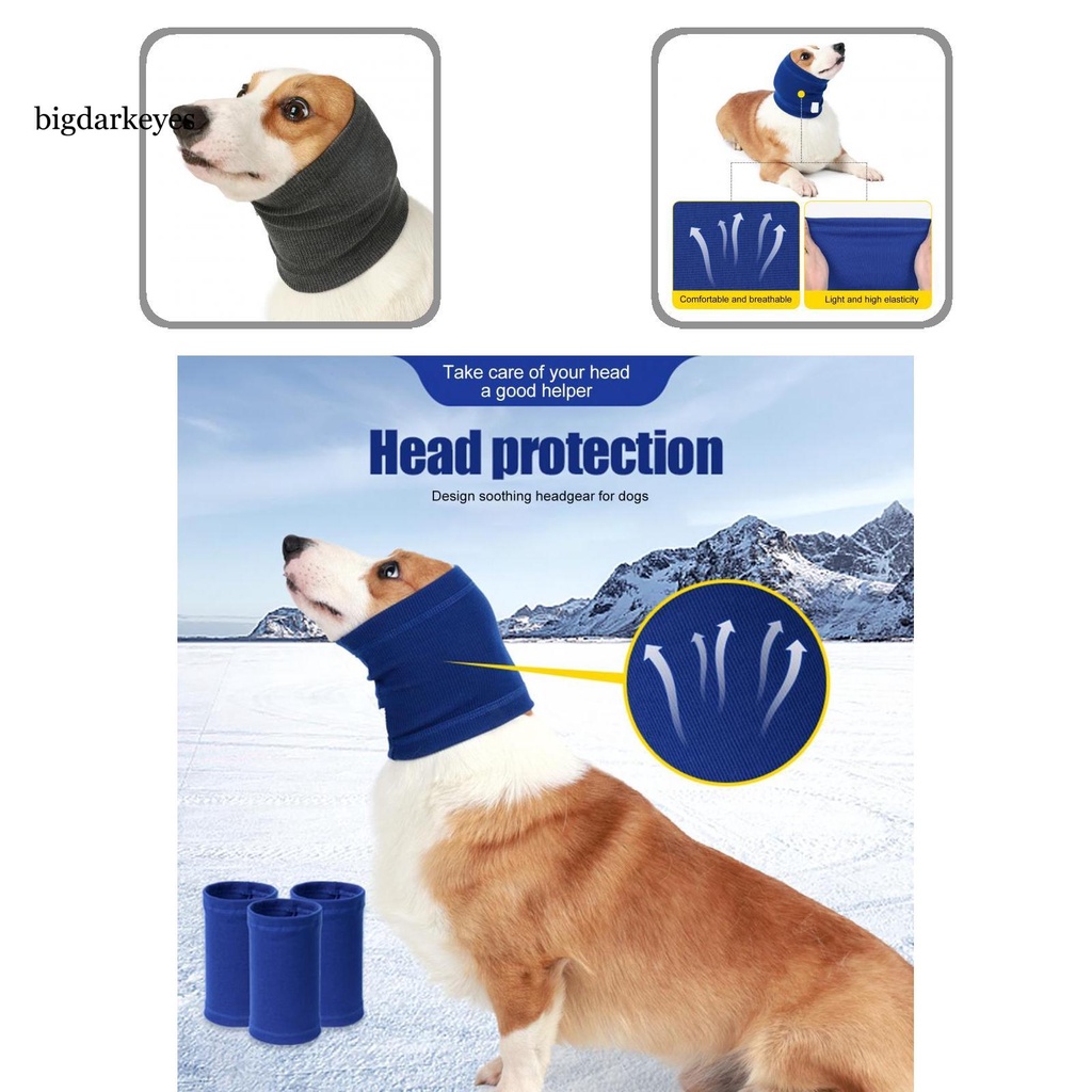 bigdarkeyes Reusable Dog Earmuffs Calming Dog Ears Cover Protector