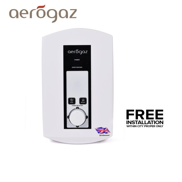 Aerogaz AM65E 6.5Kw 3Steps Control Water Heater Shopee Philippines